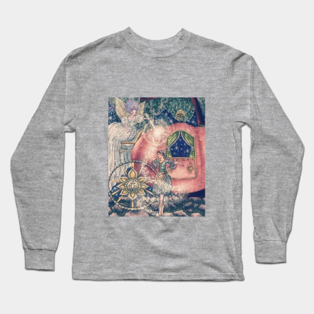 Cinderella's Transformation Long Sleeve T-Shirt by ABHolliArt